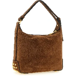 Brown Calfskin Shoulder Bag