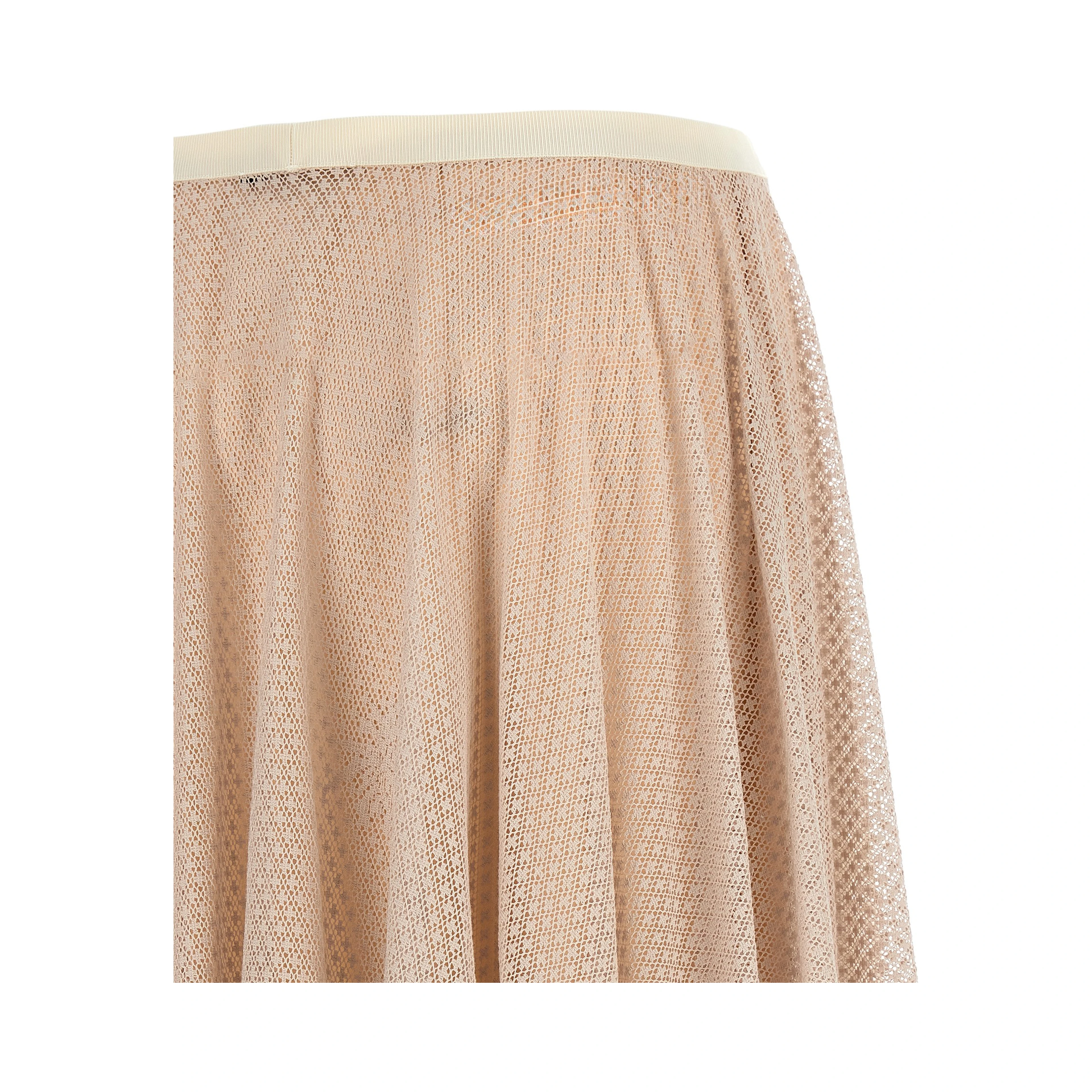 Multicolor Cotton Midi Skirt