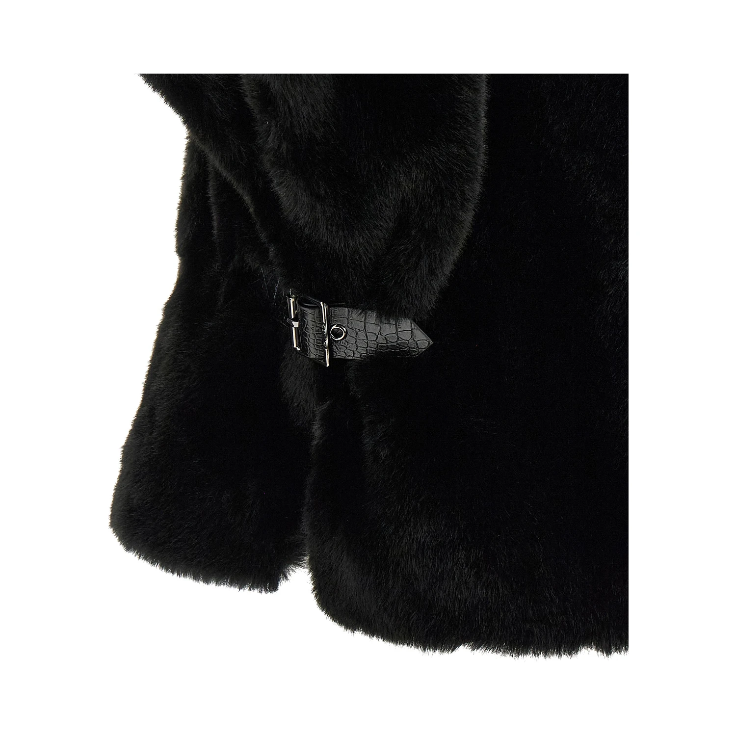 Black Polyester Coat