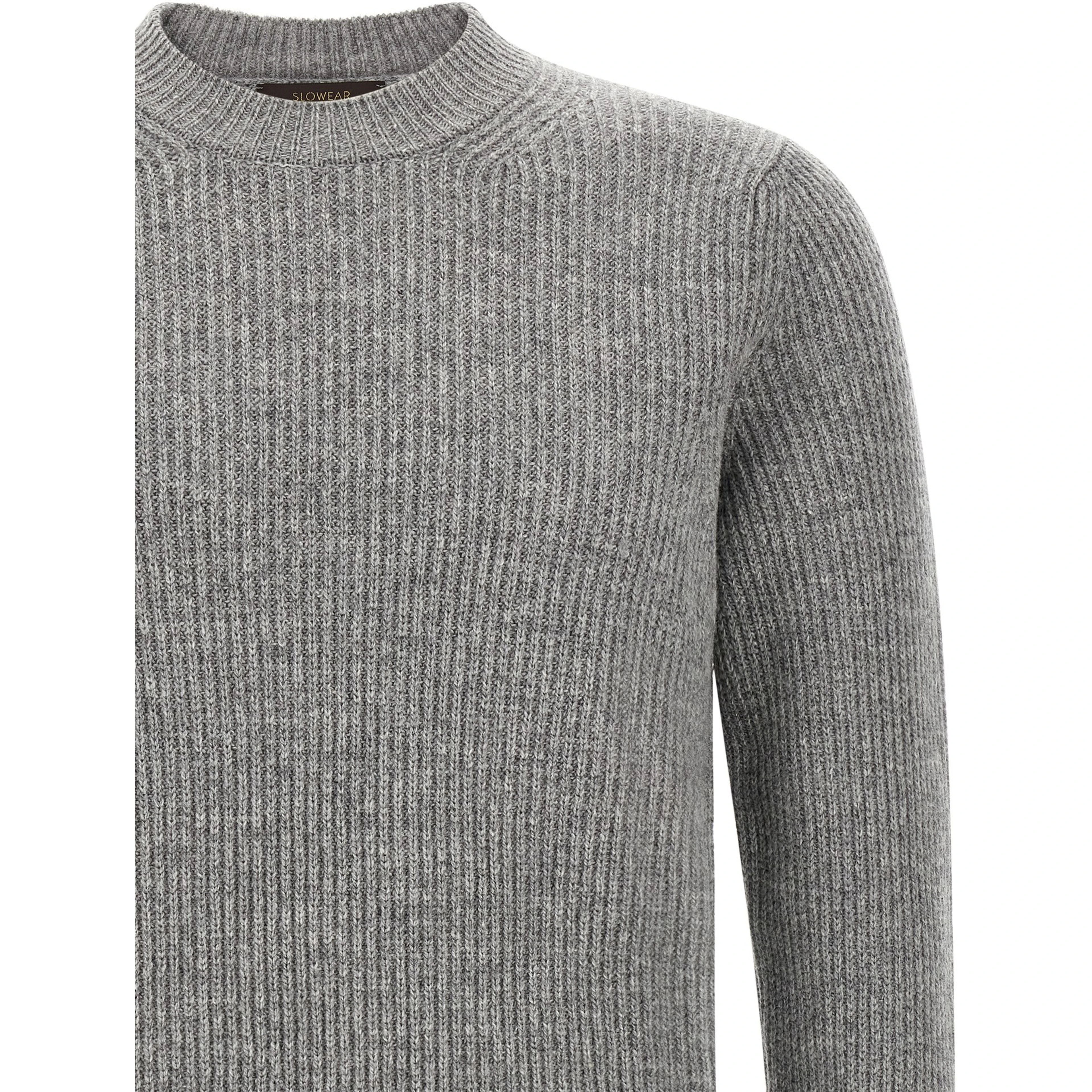 Gray Virgin Wool Cardigan