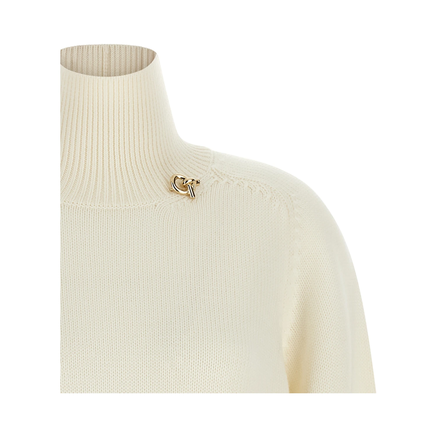 White Virgin Wool Cardigan