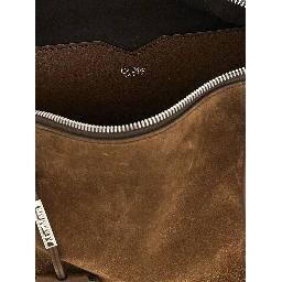 Brown Calfskin Shoulder Bag