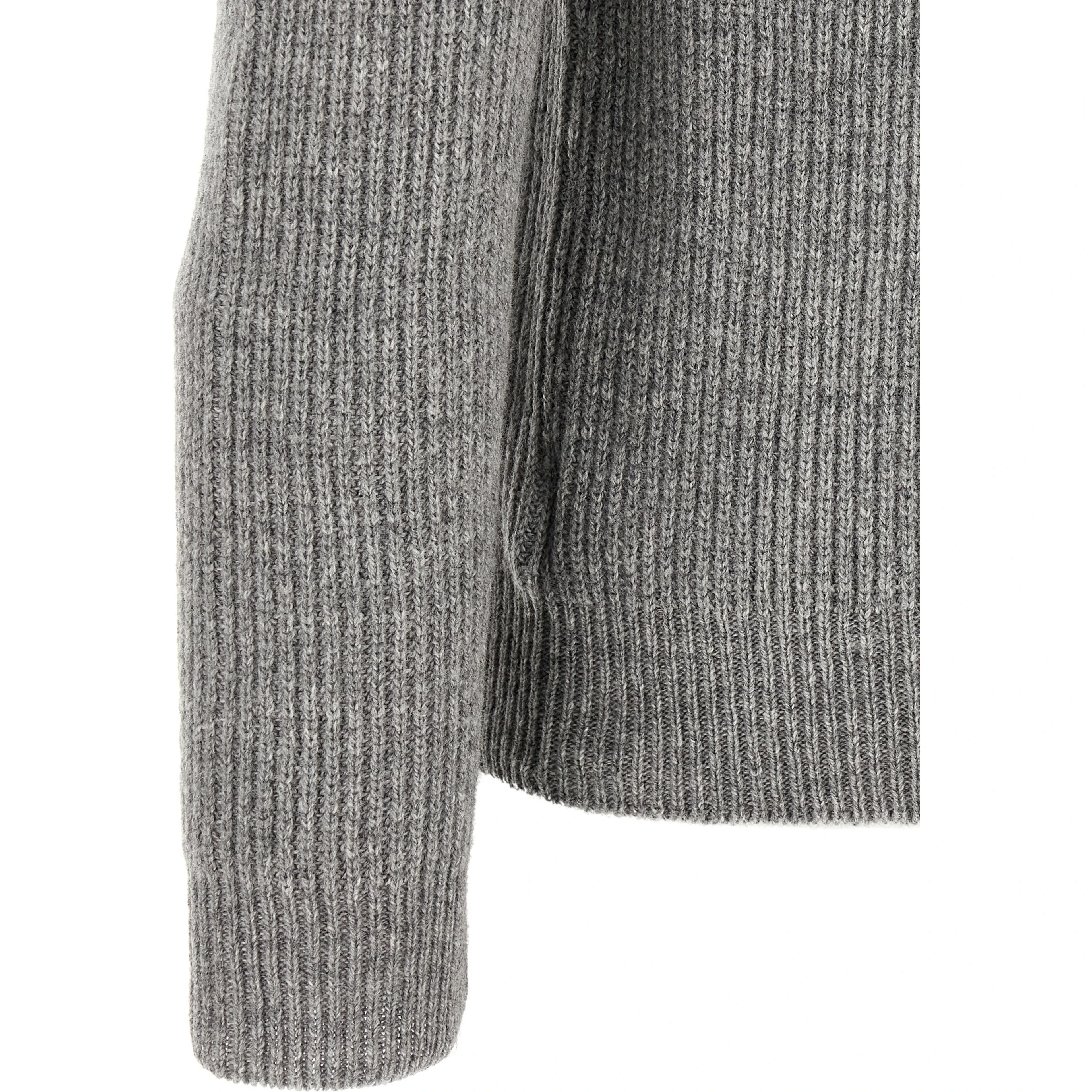 Gray Virgin Wool Cardigan