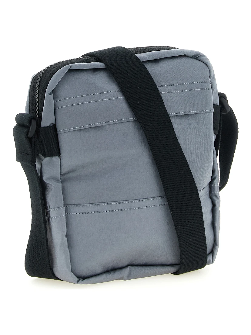 Gray Polyamide Crossbody Bag