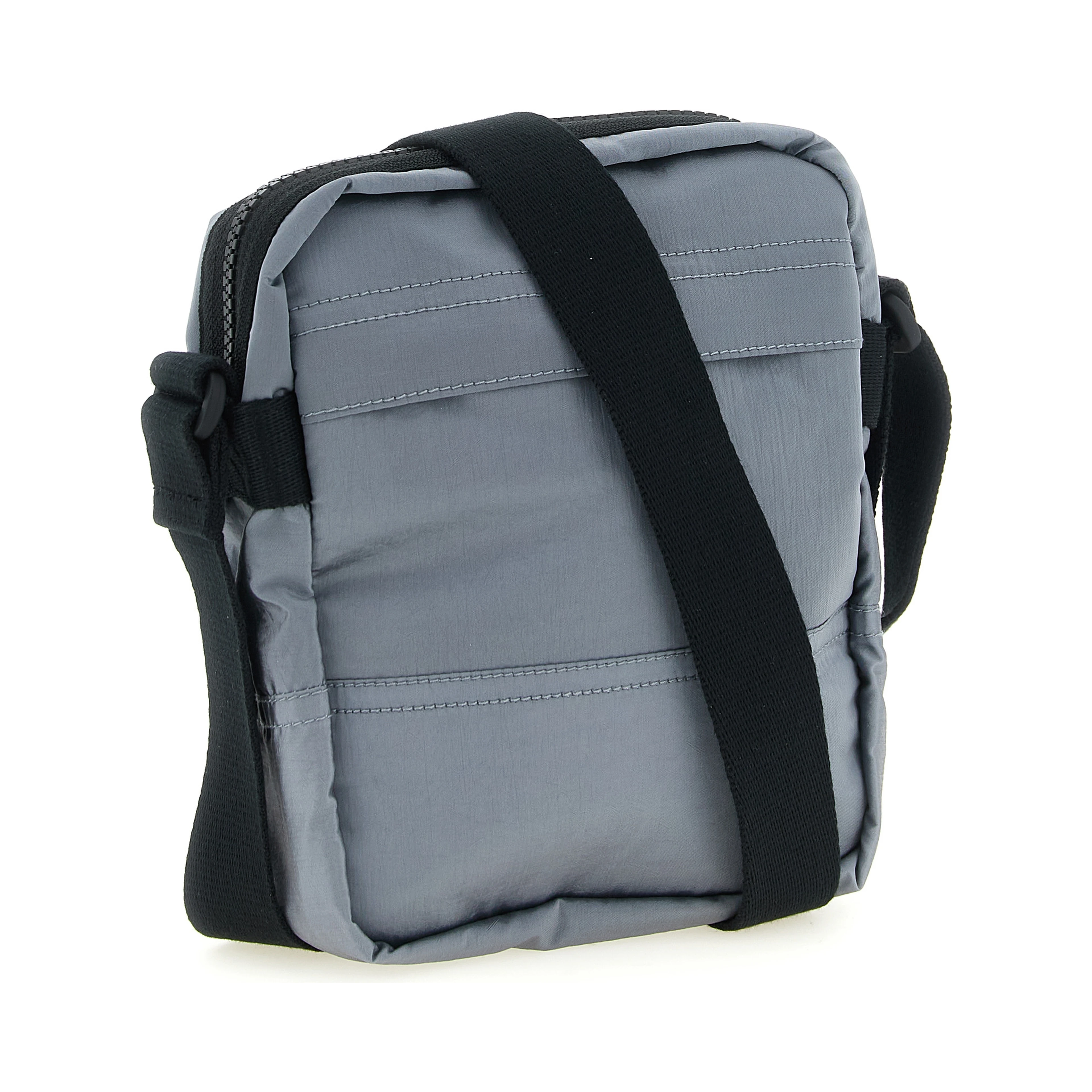 Gray Polyamide Crossbody Bag