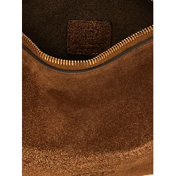 Brown Calfskin Shoulder Bag