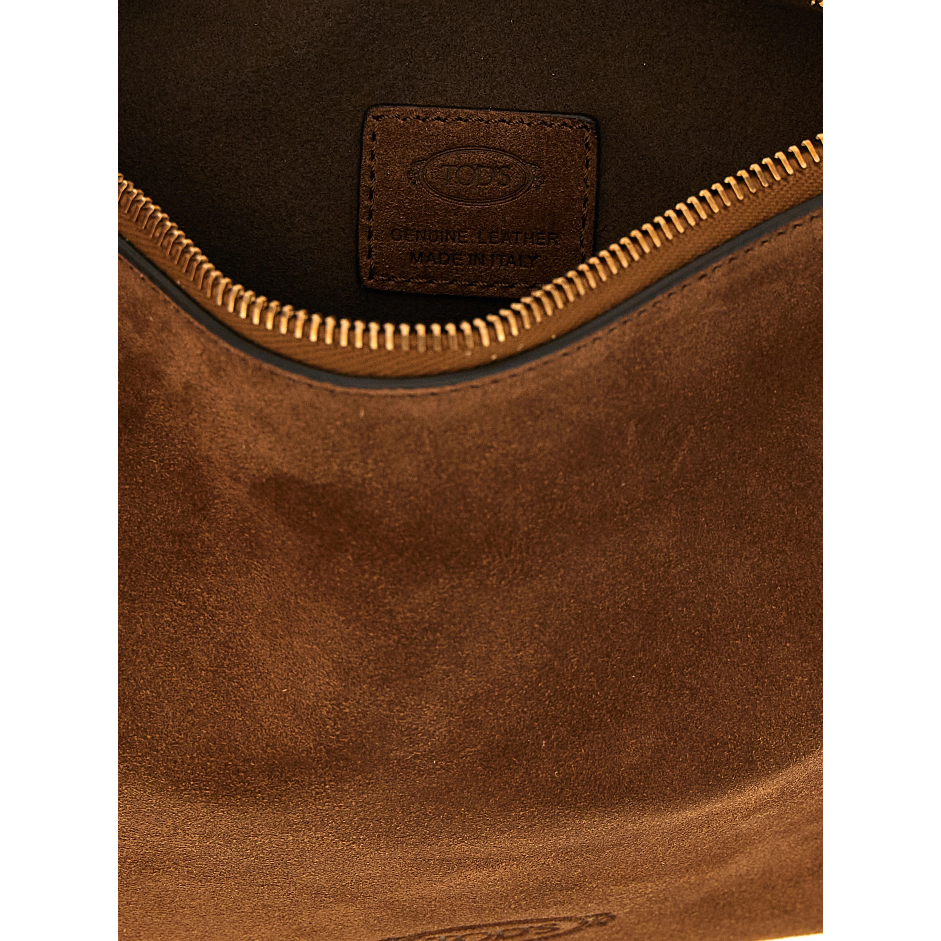 Brown Calfskin Shoulder Bag