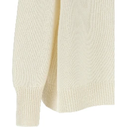 White Virgin Wool Cardigan