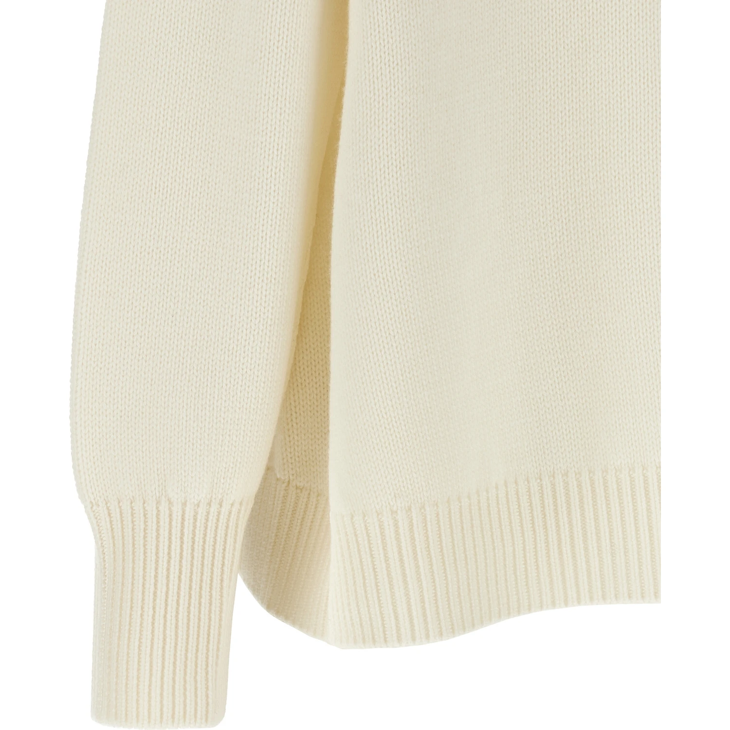 White Virgin Wool Cardigan