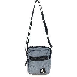 Gray Polyamide Crossbody Bag