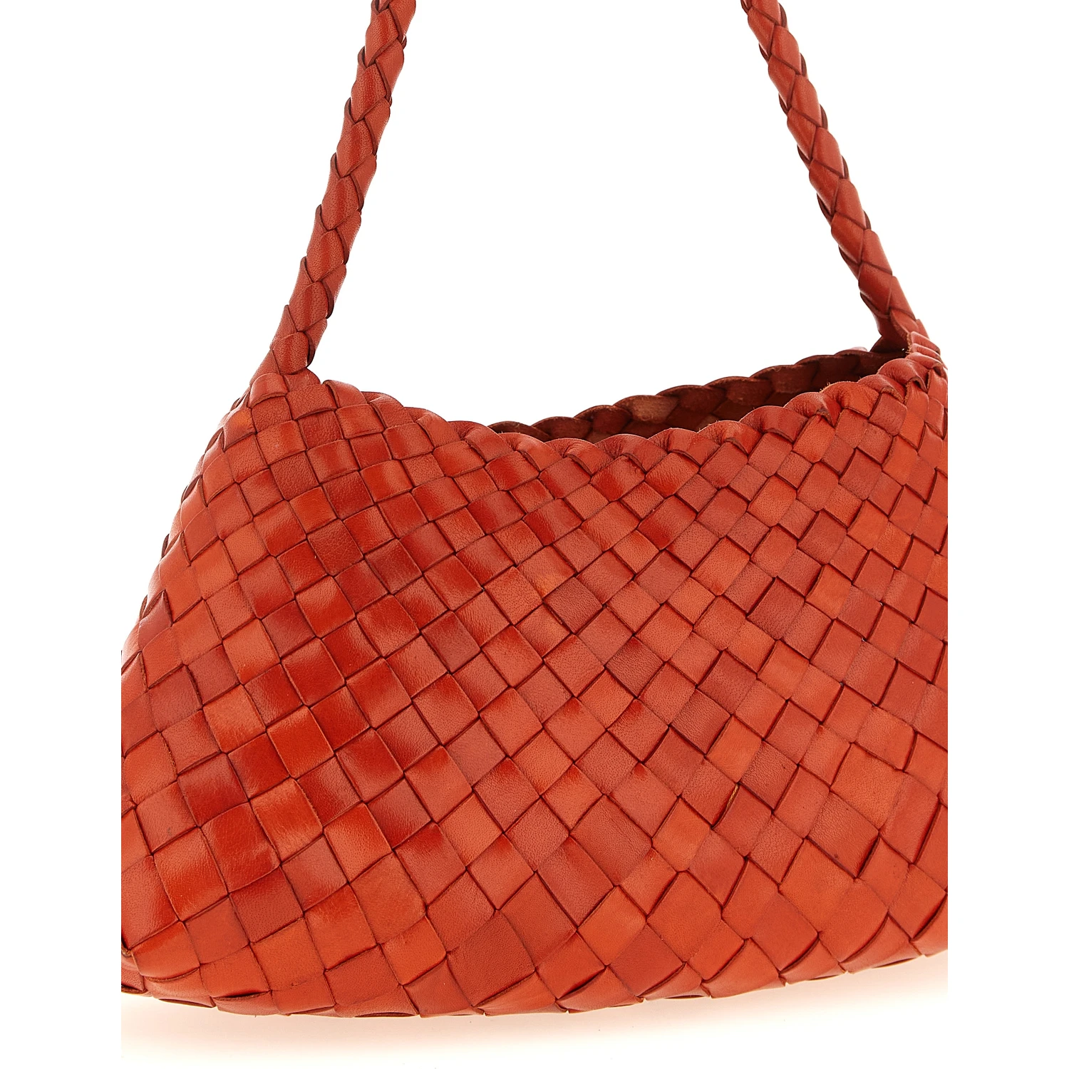 Orange Calfskin Shoulder Bag