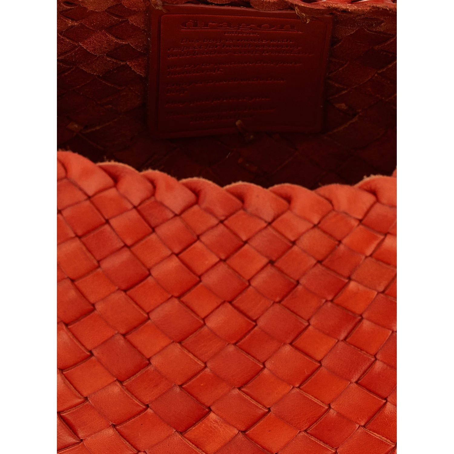 Orange Calfskin Shoulder Bag