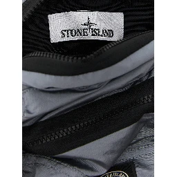 Gray Polyamide Crossbody Bag