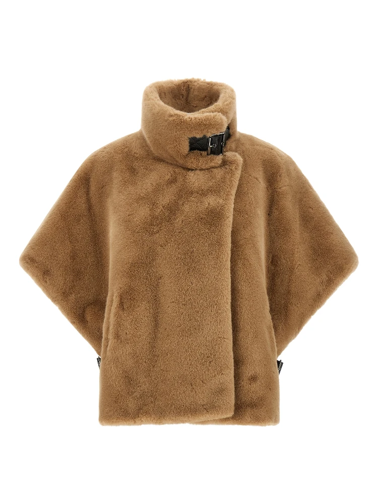 Beige Polyester Coat