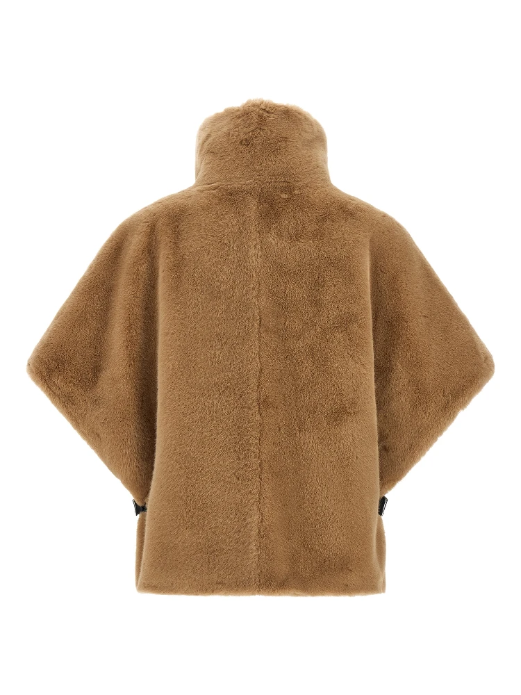 Beige Polyester Coat alternative