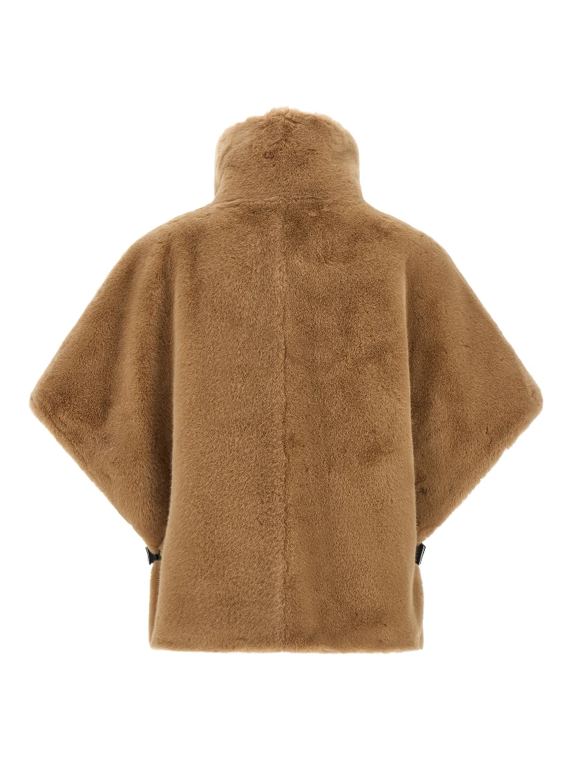Beige Polyester Coat