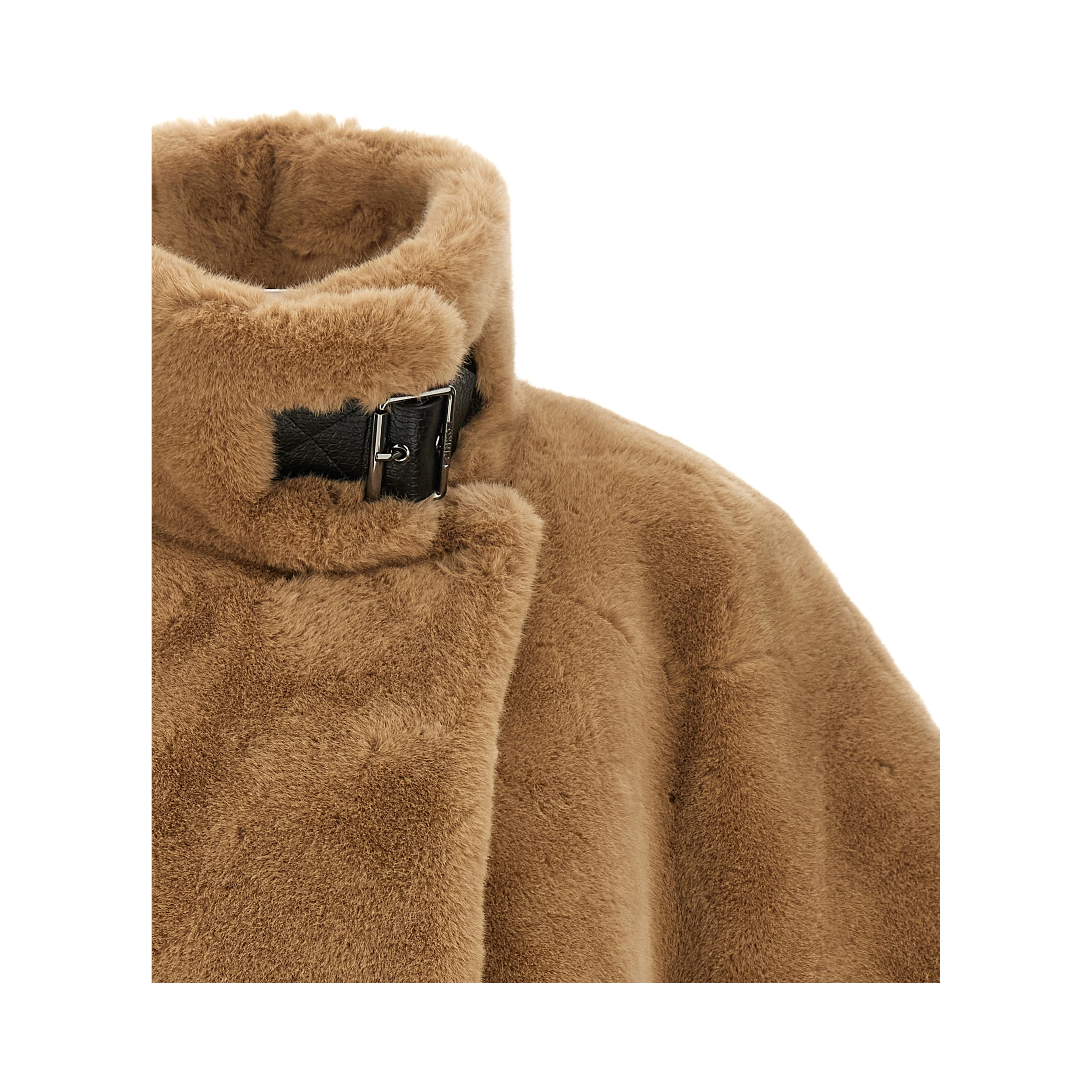 Beige Polyester Coat