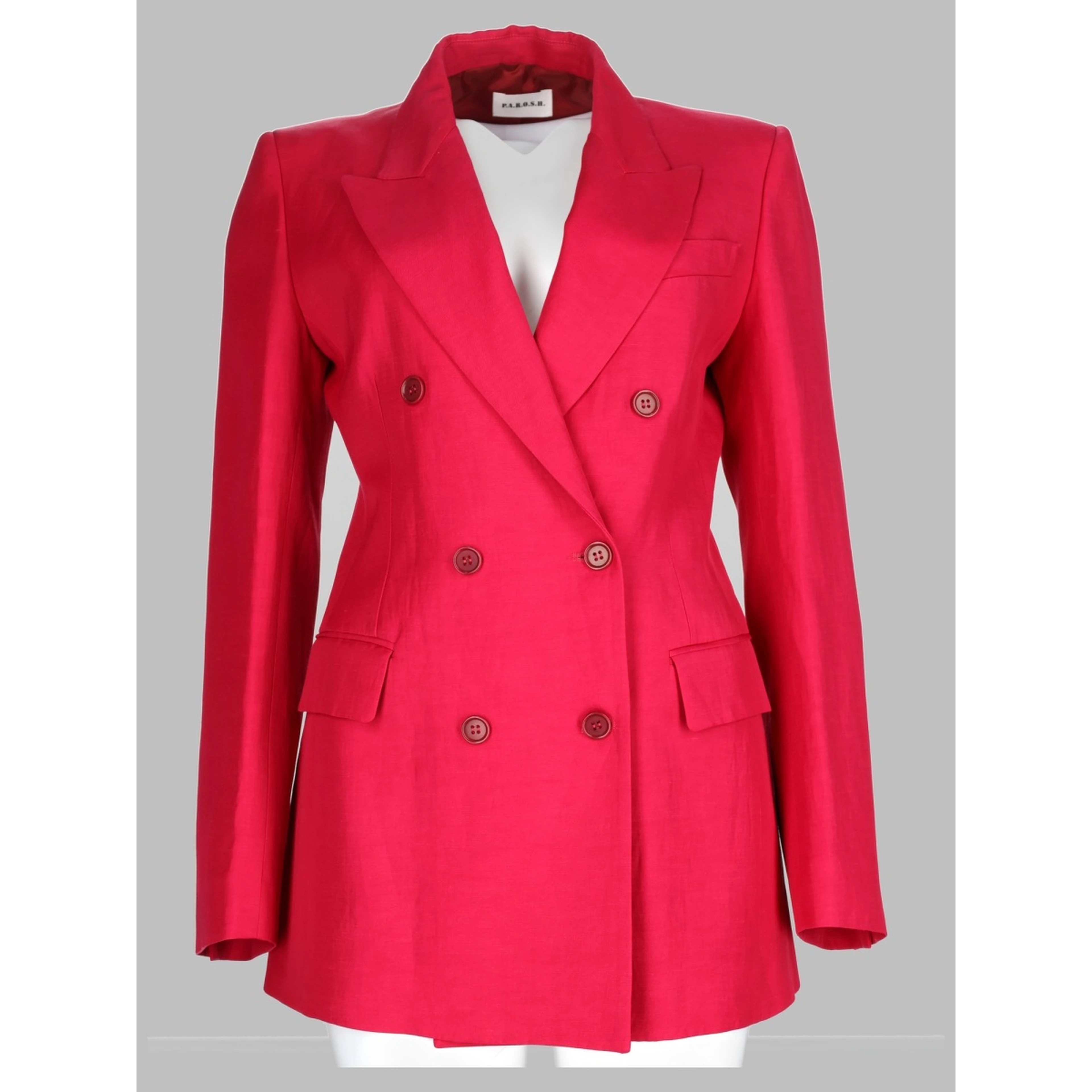 BLAZER DOPPIOPETTO IN VISCOSA E LINO