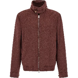 Bordeaux Virgin Wool Bomber