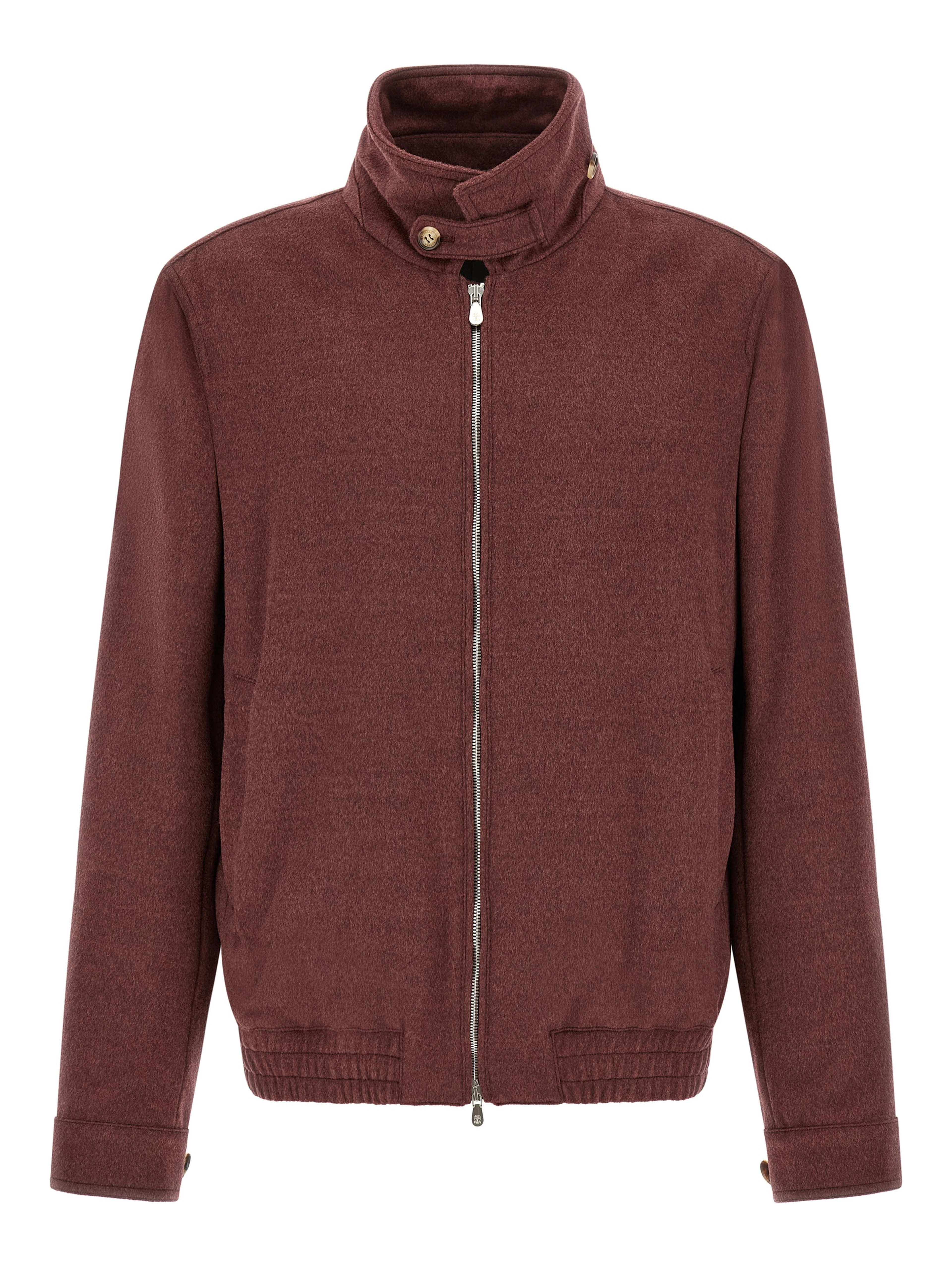 Bordeaux Virgin Wool Bomber