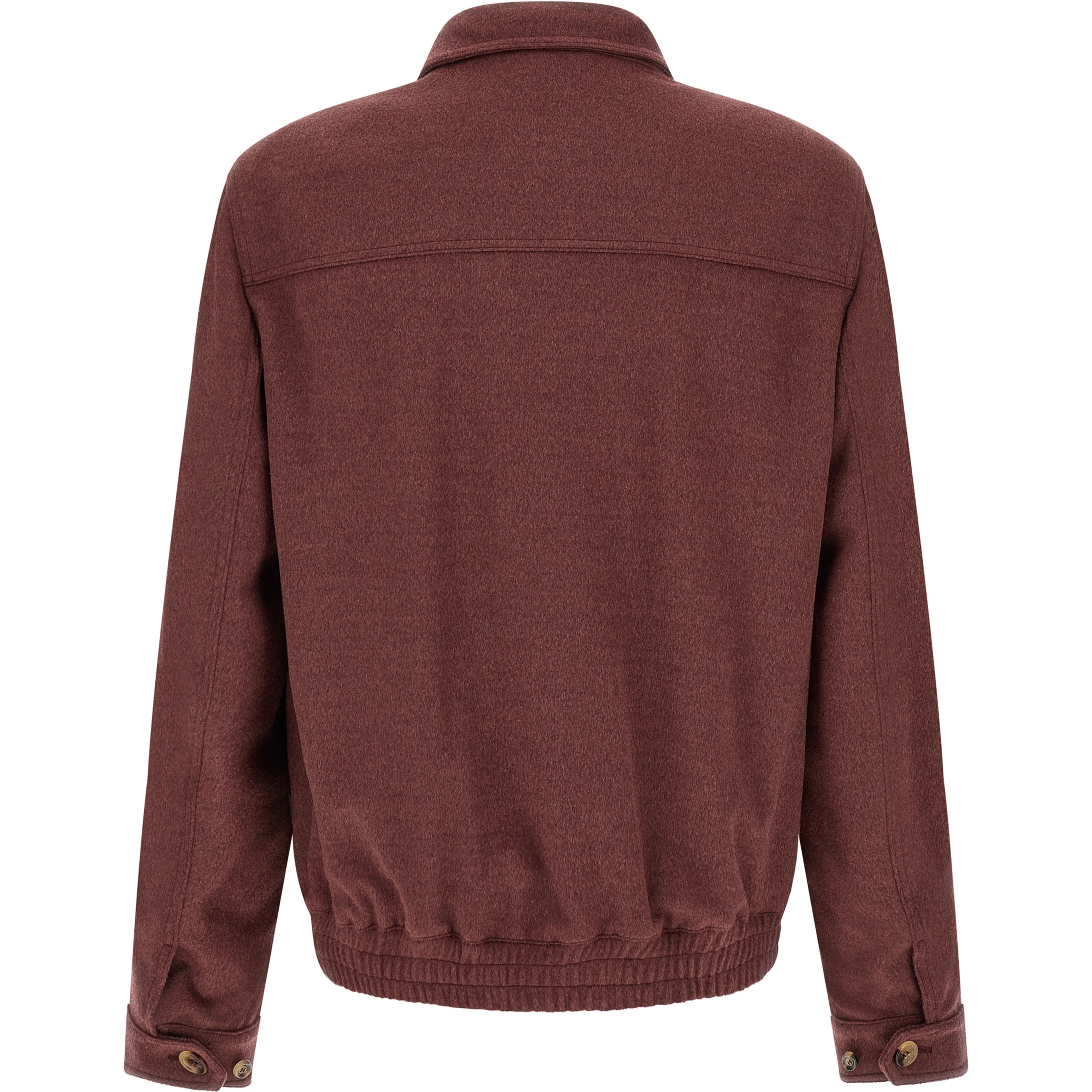 Bordeaux Virgin Wool Bomber