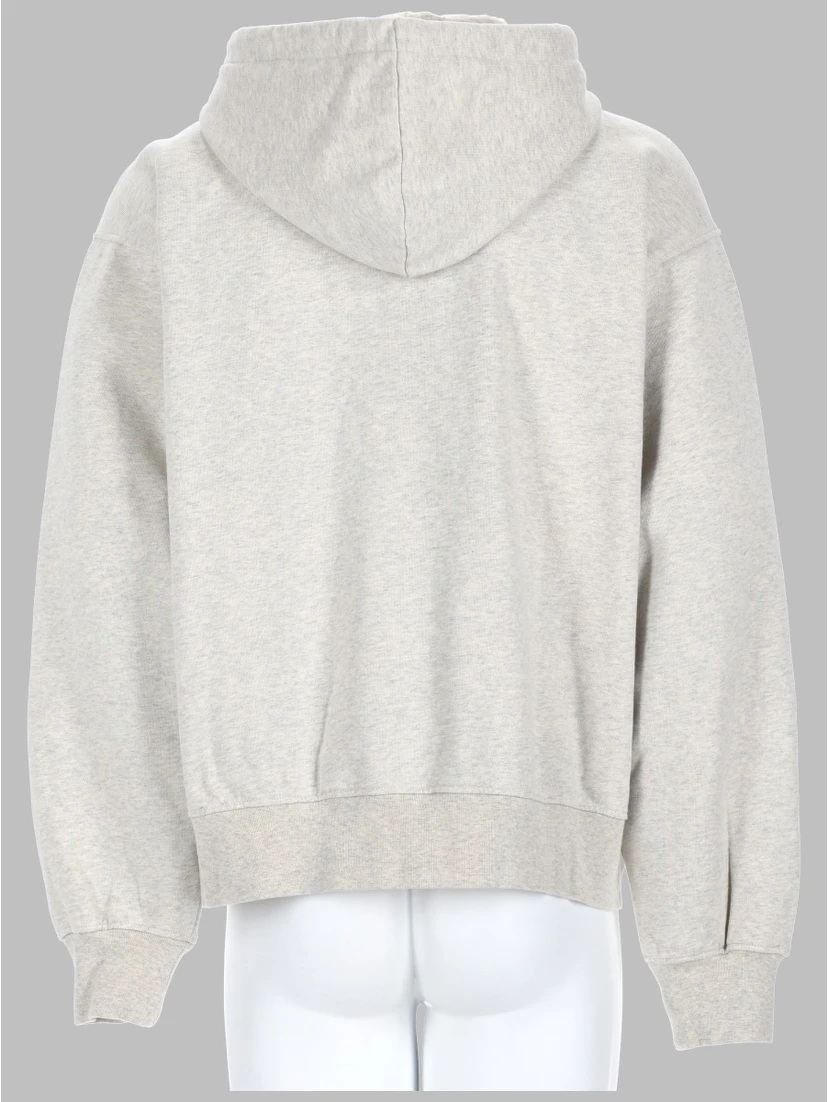 FELPA CON ZIP E CAPPUCCIO