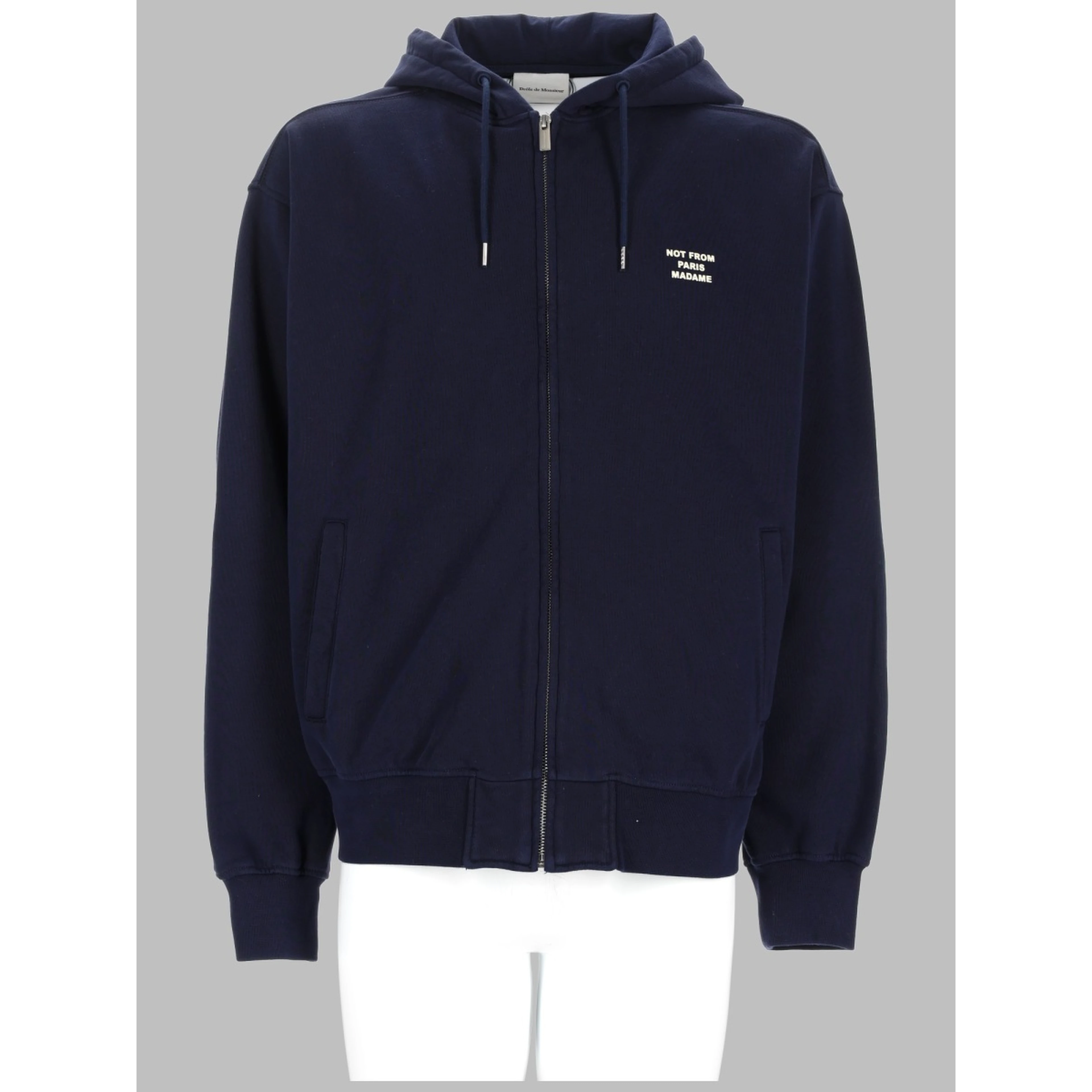 FELPA CON ZIP E CAPPUCCIO