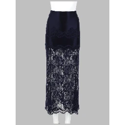 GONNA MIDI IN PIZZO E JERSEY