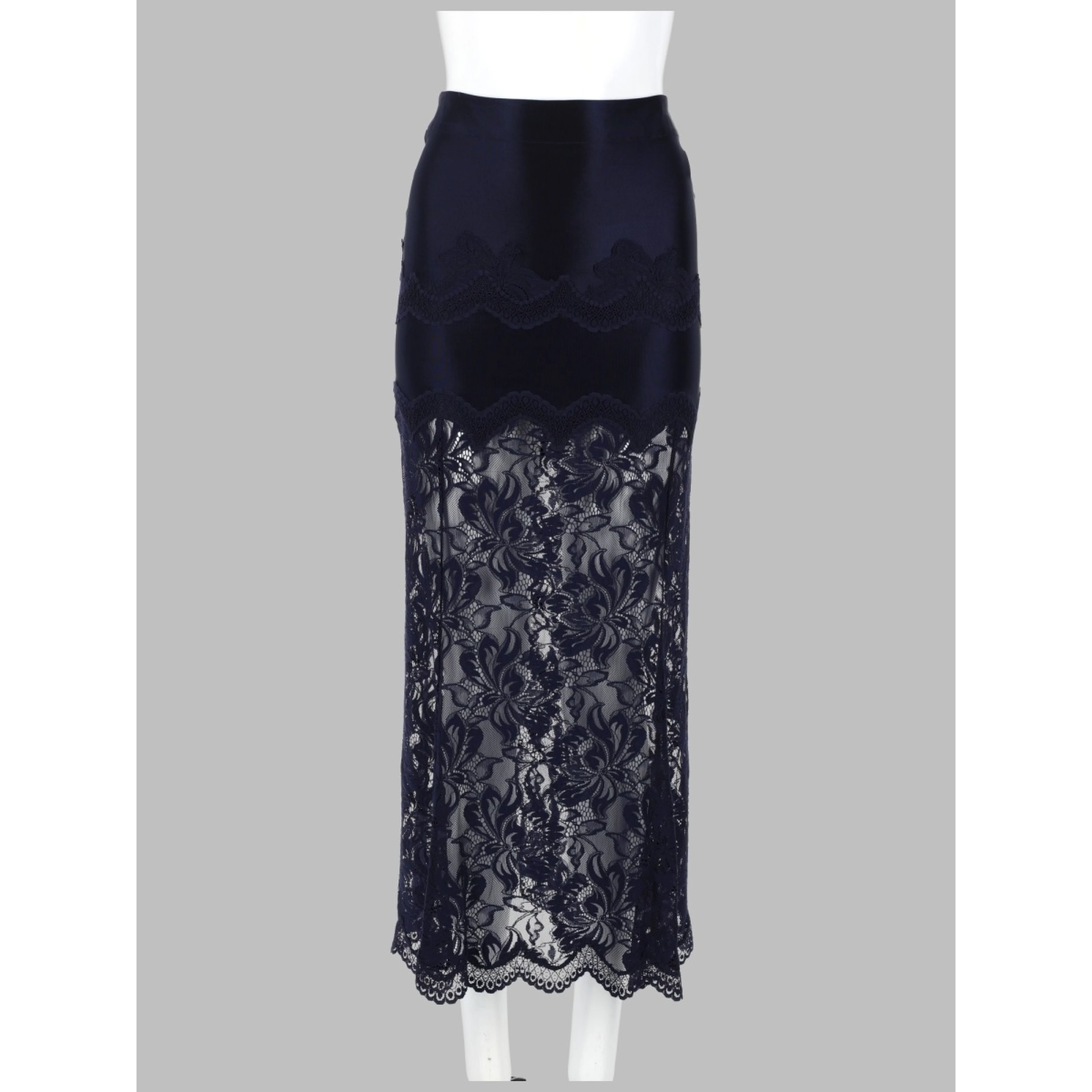 GONNA MIDI IN PIZZO E JERSEY