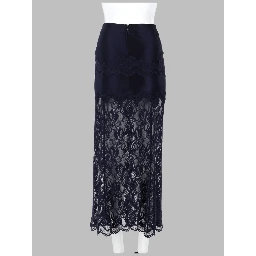 GONNA MIDI IN PIZZO E JERSEY