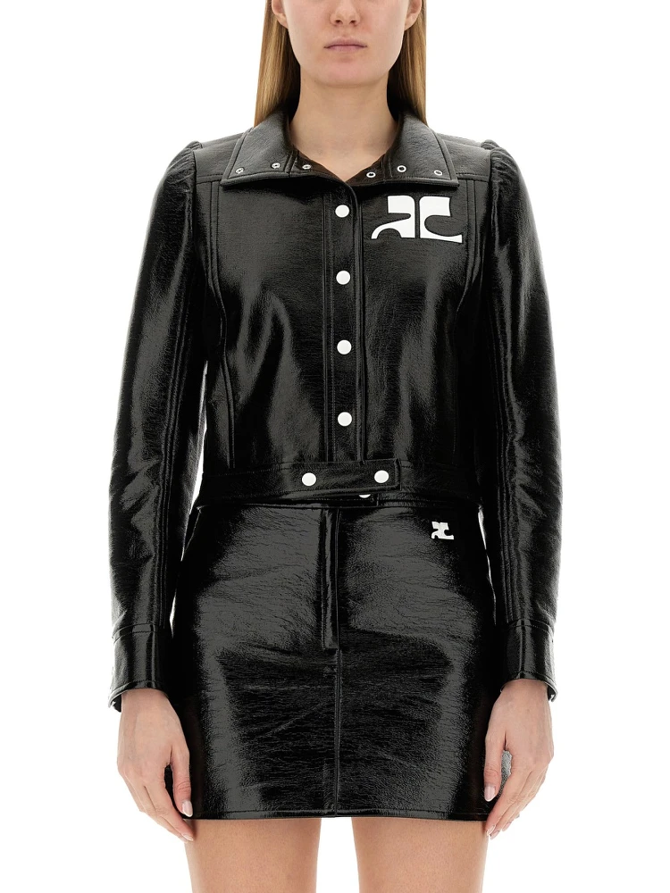 GIACCA CROP CON LOGO