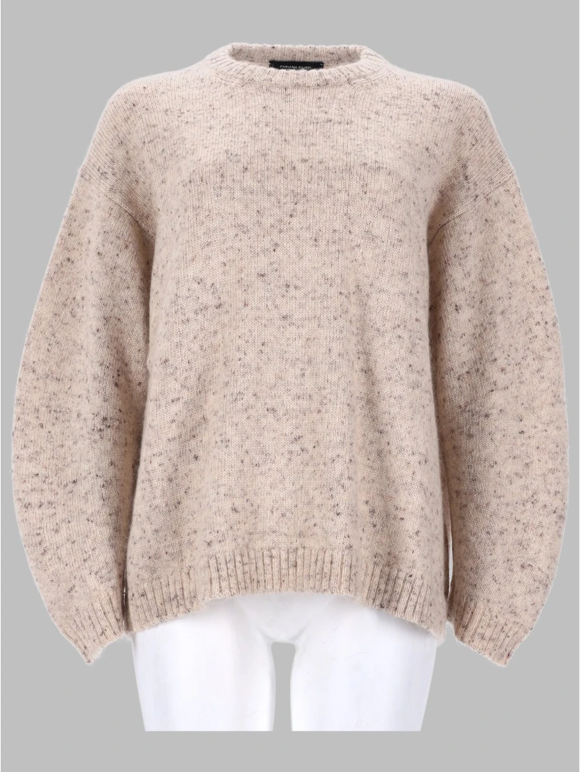 MAGLIA IN FILATO BOTTONATO CON LUREX