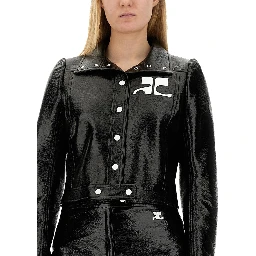 GIACCA CROP CON LOGO