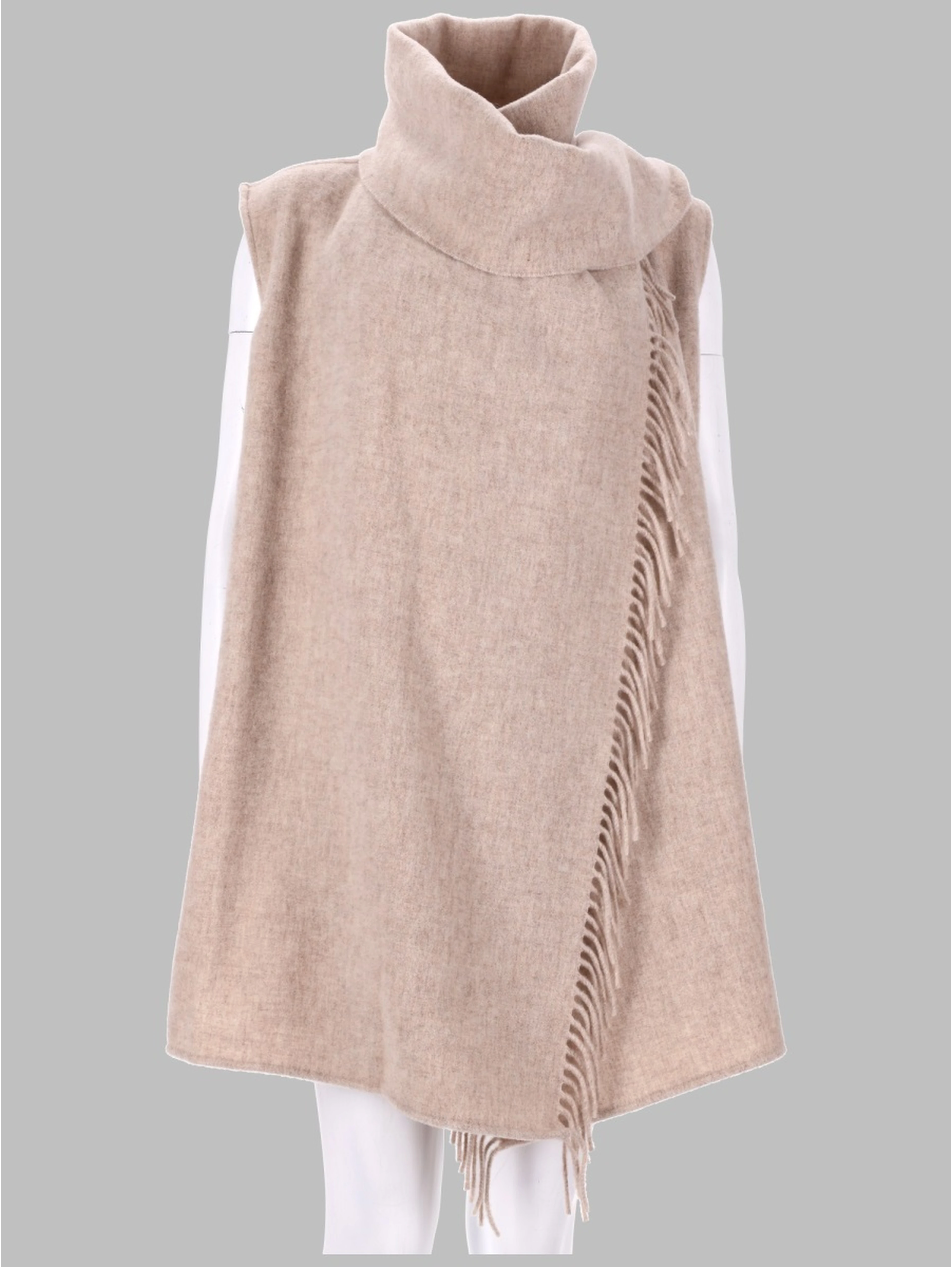 GILET CON SCIARPA IN LANA