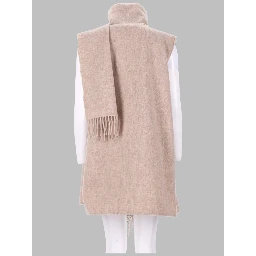 GILET CON SCIARPA IN LANA