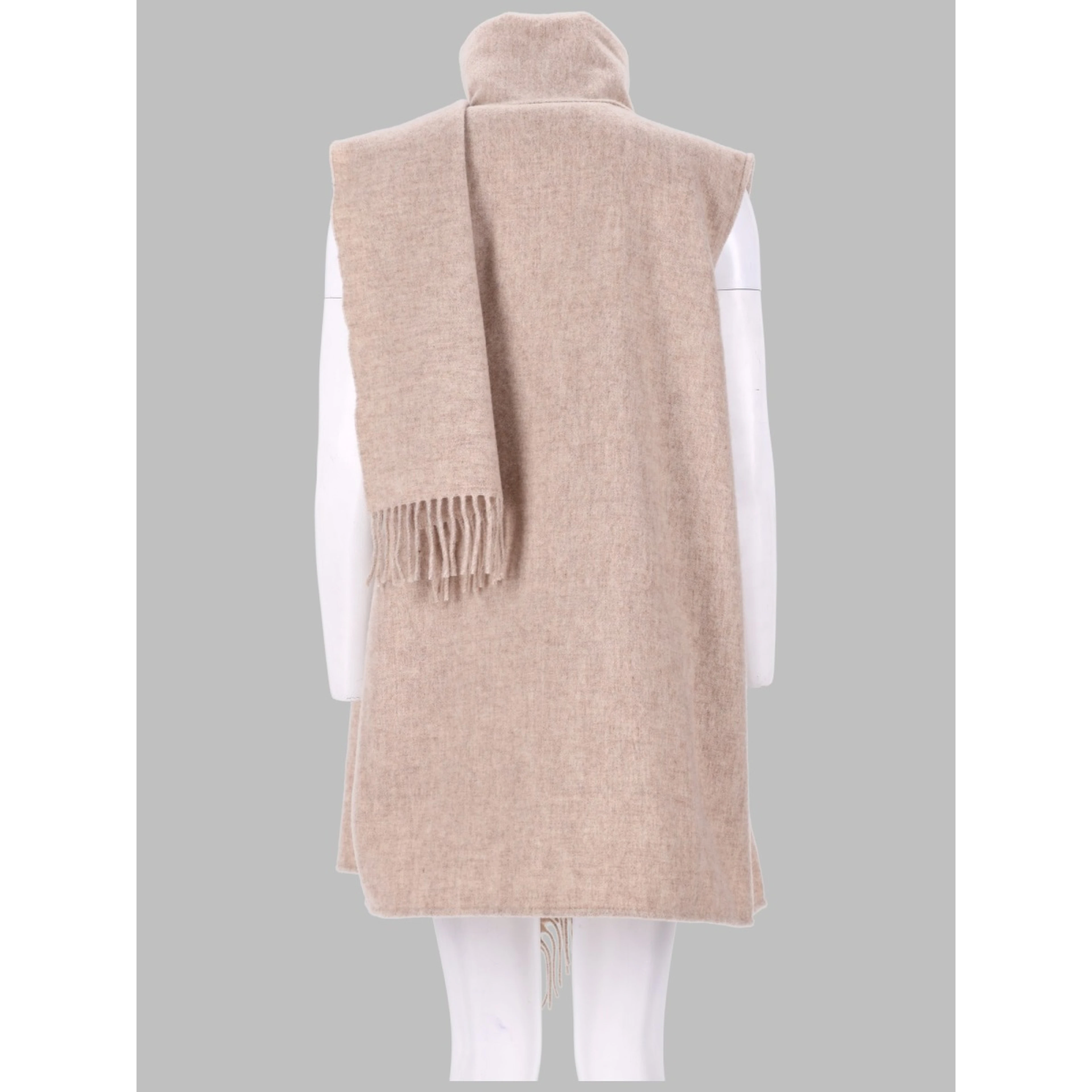 GILET CON SCIARPA IN LANA
