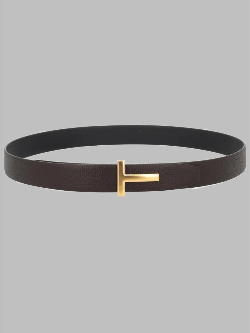 CINTURA "T ICON" IN PELLE FIORE