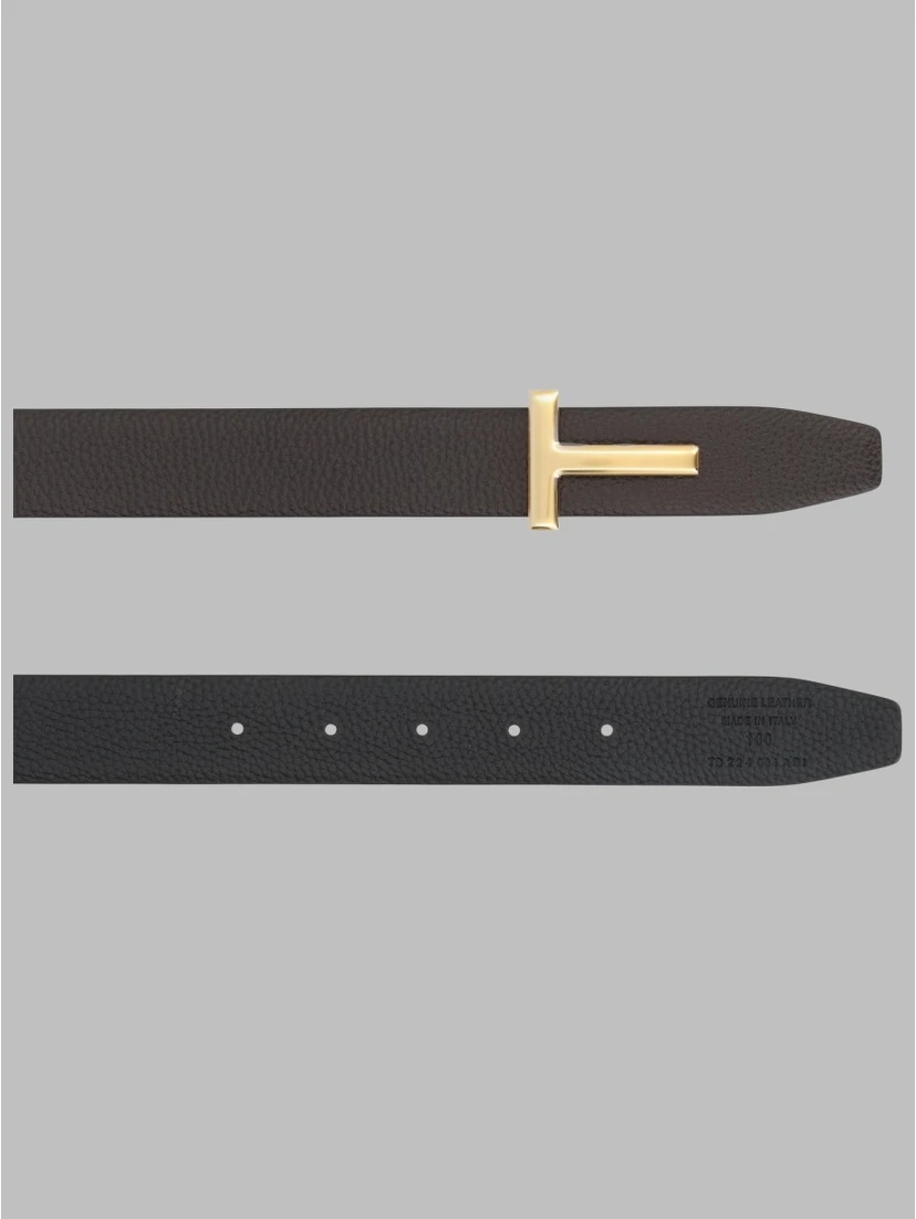 CINTURA "T ICON" IN PELLE FIORE