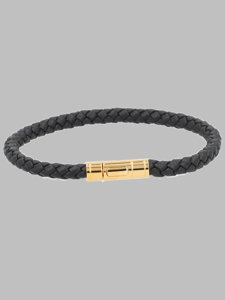 BRACCIALE IN PELLE INTRECCIATA