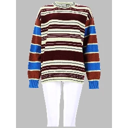 MAGLIA IN LANA E COTONE A RIGHE