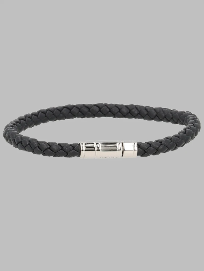 BRACCIALE IN PELLE INTRECCIATA