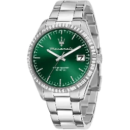 Gray Stainless Steel Dress Watch