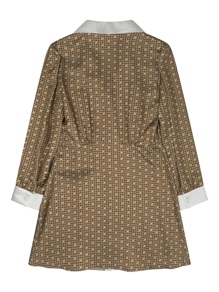 silk twill mini shirt dress alternative
