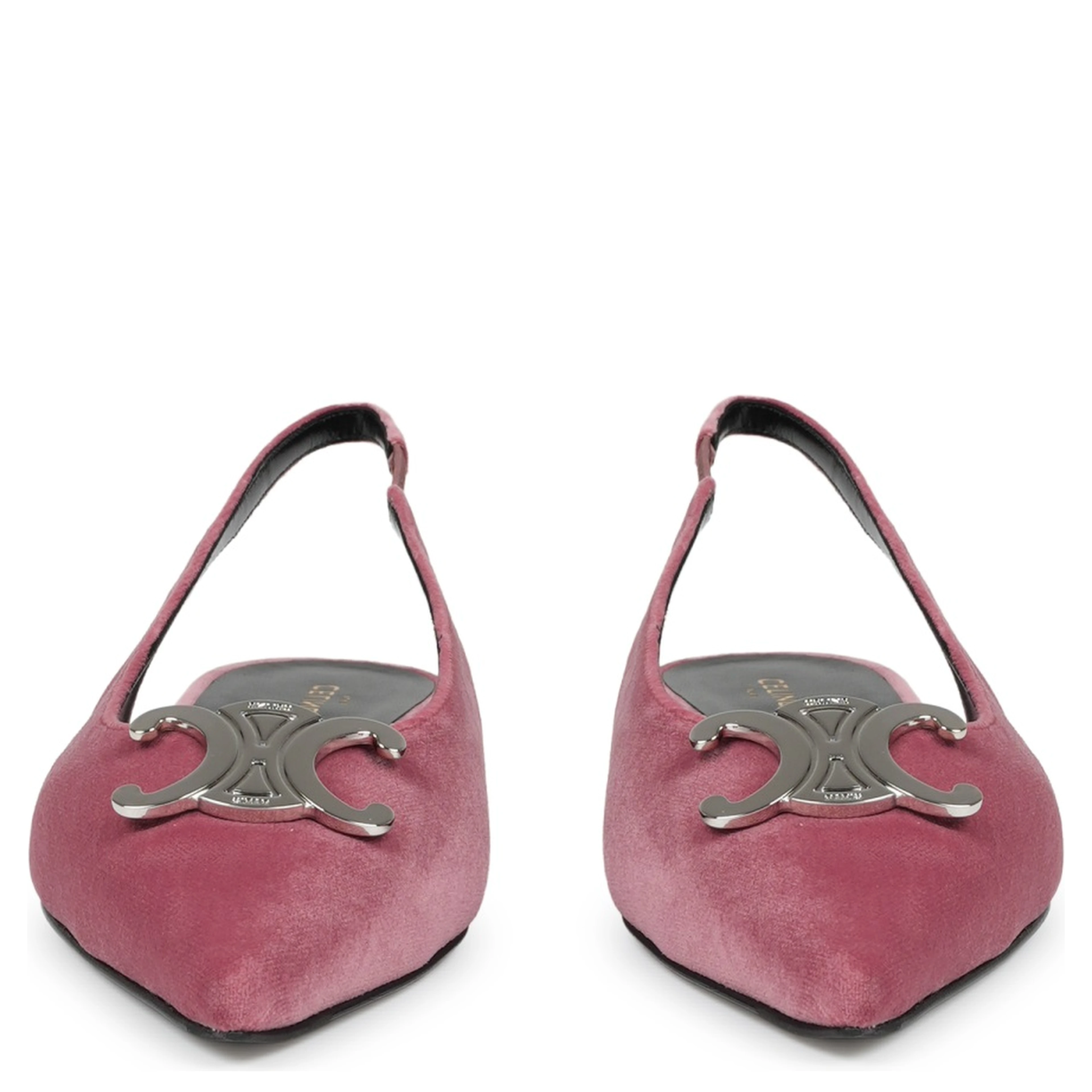alma triomphe velvet flat slingback 05