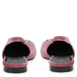 alma triomphe velvet flat slingback 05