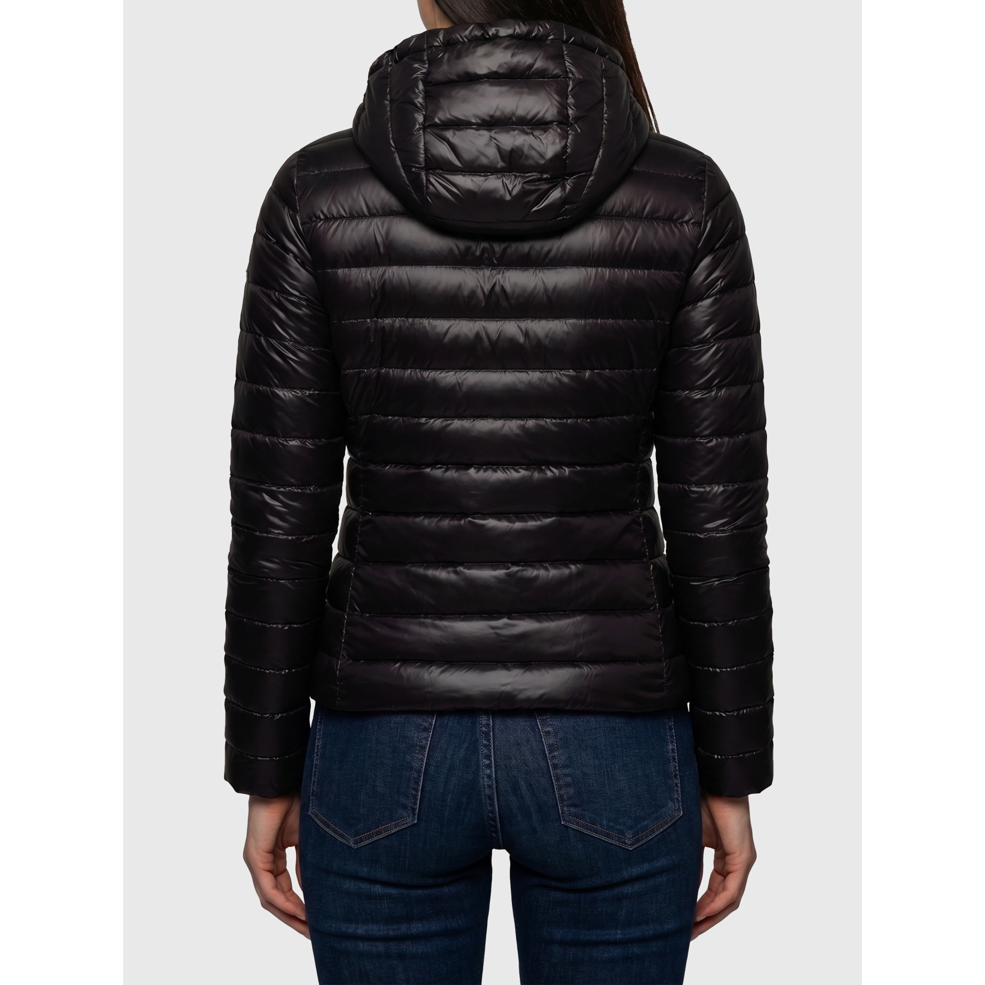 Igelhood short down jacket in longue saison