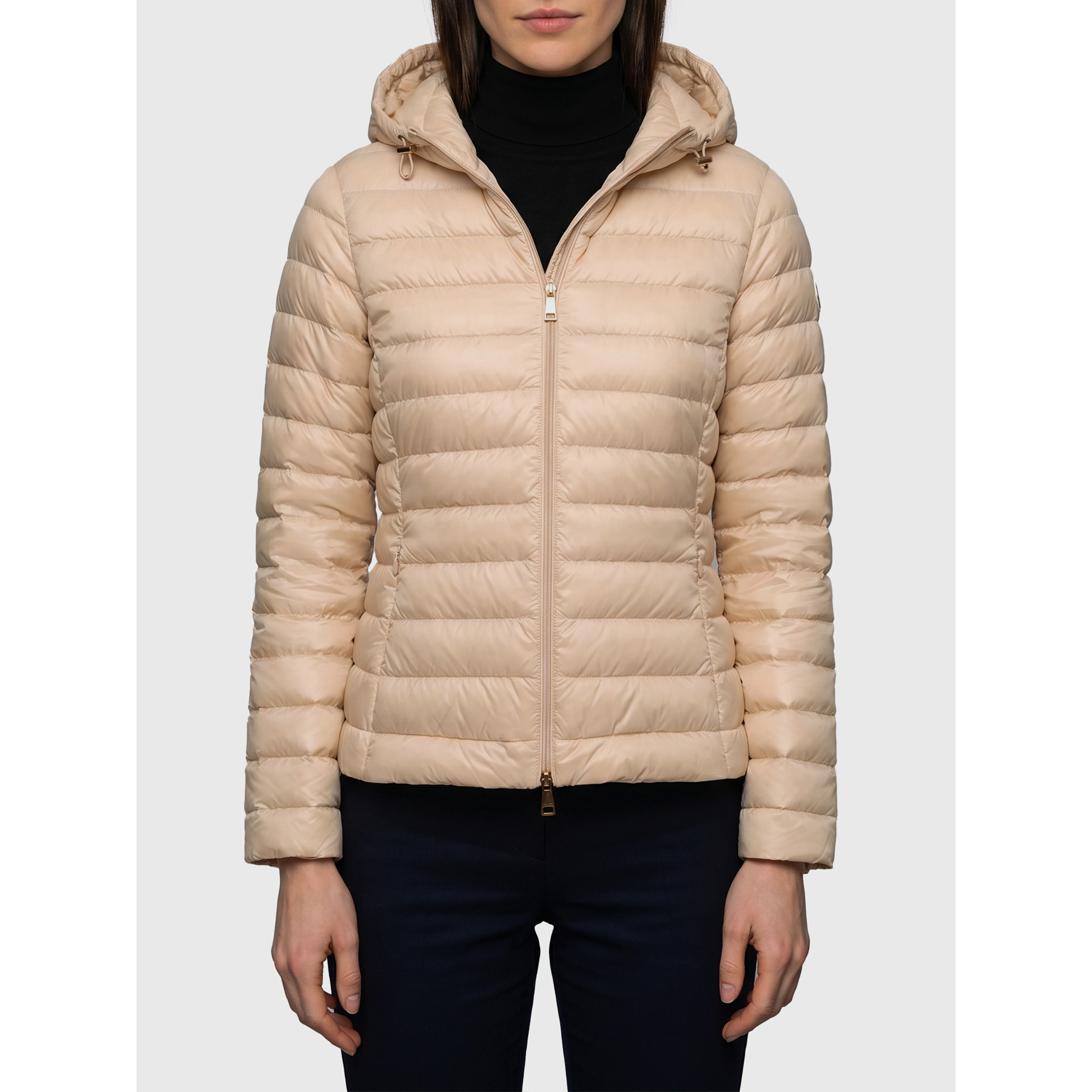 Igelhood short down jacket in longue saison