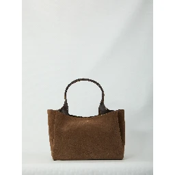Medium suede leather bag