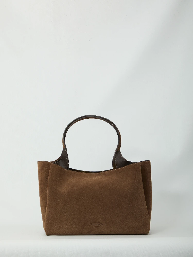 Medium suede leather bag