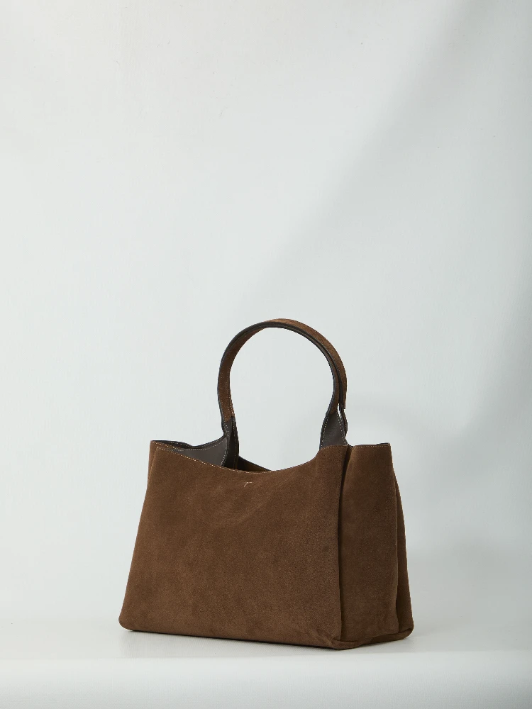 Medium suede leather bag alternative